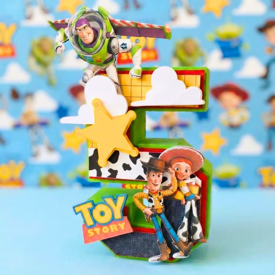 Letras e números 3D personalizados para festa